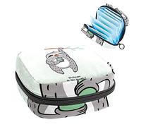 Funny Sloth Welcome to the Jungle Period Bolsa portátil, bolsa de almacenamiento de tampones para servilletas sanitarias, Varios colores, 4.7x6.6x6.6 in/12x17x17 cm