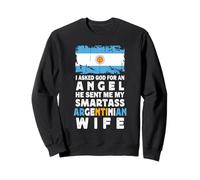 Funny Smartass Argentinian Wife Argentina Flag Spouses Sudadera
