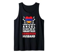 Funny Smartass Armenian Husband Armenia Flag Spouses Camiseta sin Mangas