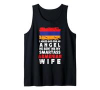 Funny Smartass Armenian Wife Armenia Flag Spouses Camiseta sin Mangas