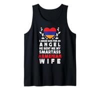 Funny Smartass Armenian Wife Armenia Flag Spouses Camiseta sin Mangas