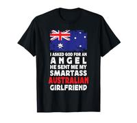 Funny Smartass Australian Girlfriend Australia Flag Camiseta