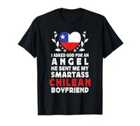 Funny Smartass Chilean Boyfriend Chile Flag Camiseta