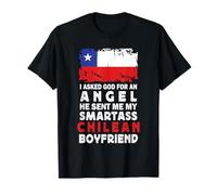 Funny Smartass Chilean Boyfriend Chile Flag Camiseta