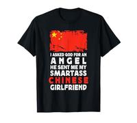 Funny Smartass Chinese Girlfriend China Flag Camiseta