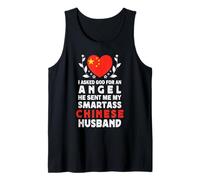 Funny Smartass Chinese Husband China Flag Spouses Camiseta sin Mangas
