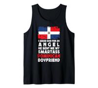 Funny Smartass Dominican Boyfriend Dominican Republic Flag Camiseta sin Mangas
