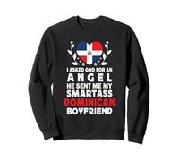 Funny Smartass Dominican Boyfriend Dominican Republic Flag Sudadera