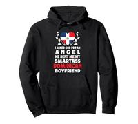 Funny Smartass Dominican Boyfriend Dominican Republic Flag Sudadera con Capucha