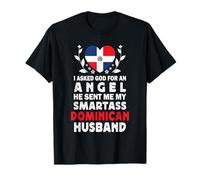 Funny Smartass Dominican Husband Dominican Republic Flag Camiseta