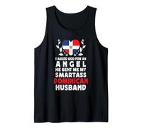 Funny Smartass Dominican Husband Dominican Republic Flag Camiseta sin Mangas