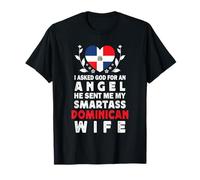 Funny Smartass Dominican Wife Dominican Republic Flag Camiseta