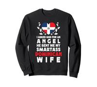 Funny Smartass Dominican Wife Dominican Republic Flag Sudadera