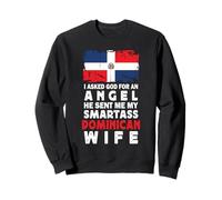 Funny Smartass Dominican Wife Dominican Republic Flag Sudadera