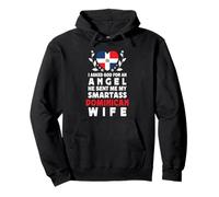 Funny Smartass Dominican Wife Dominican Republic Flag Sudadera con Capucha