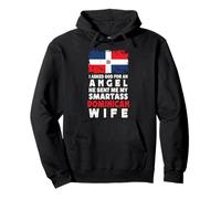 Funny Smartass Dominican Wife Dominican Republic Flag Sudadera con Capucha