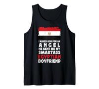 Funny Smartass Egyptian Boyfriend Egypt Flag Camiseta sin Mangas