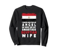 Funny Smartass Egyptian Wife Egypt Flag Spouses Sudadera