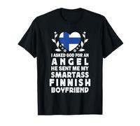 Funny Smartass Finnish Boyfriend Finland Flag Camiseta