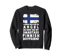 Funny Smartass Finnish Boyfriend Finland Flag Sudadera
