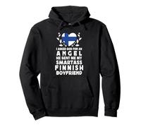 Funny Smartass Finnish Boyfriend Finland Flag Sudadera con Capucha