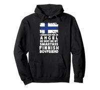 Funny Smartass Finnish Boyfriend Finland Flag Sudadera con Capucha