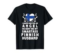 Funny Smartass Finnish Husband Finland Flag Spouses Camiseta