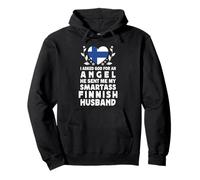 Funny Smartass Finnish Husband Finland Flag Spouses Sudadera con Capucha