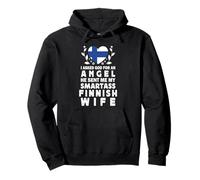 Funny Smartass Finnish Wife Finland Flag Spouses Sudadera con Capucha