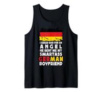 Funny Smartass German Boyfriend Germany Flag Camiseta sin Mangas