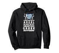 Funny Smartass Greek Boyfriend Greece Flag Sudadera con Capucha