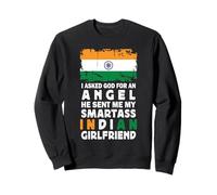 Funny Smartass Indian Girlfriend India Flag Sudadera