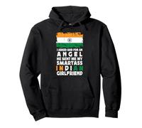 Funny Smartass Indian Girlfriend India Flag Sudadera con Capucha