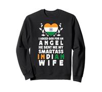 Funny Smartass Indian Wife India Flag Spouses Sudadera