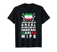 Funny Smartass Iranian Wife Iran Flag Spouses Camiseta