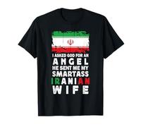 Funny Smartass Iranian Wife Iran Flag Spouses Camiseta