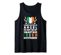 Funny Smartass Irish Boyfriend Ireland Flag Camiseta sin Mangas