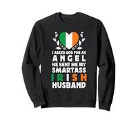 Funny Smartass Irish Husband Ireland Flag Spouses Sudadera