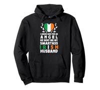 Funny Smartass Irish Husband Ireland Flag Spouses Sudadera con Capucha