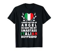 Funny Smartass Italian Boyfriend Italy Flag Camiseta