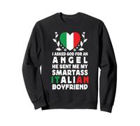 Funny Smartass Italian Boyfriend Italy Flag Sudadera