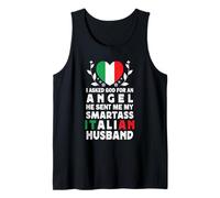Funny Smartass Italian Husband Italy Flag Spouses Camiseta sin Mangas