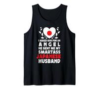 Funny Smartass Japanese Husband Japan Flag Spouses Camiseta sin Mangas