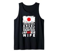 Funny Smartass Japanese Wife Japan Flag Spouses Camiseta sin Mangas