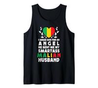 Funny Smartass Malian Husband Mali Flag Spouses Camiseta sin Mangas