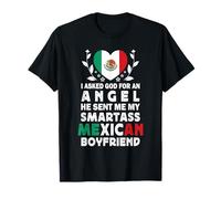 Funny Smartass Mexican Boyfriend Mexico Flag Camiseta
