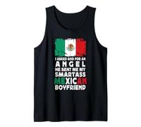 Funny Smartass Mexican Boyfriend Mexico Flag Camiseta sin Mangas