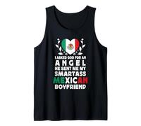 Funny Smartass Mexican Boyfriend Mexico Flag Camiseta sin Mangas