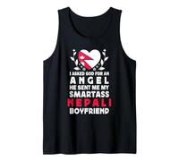 Funny Smartass Nepali Boyfriend Nepal Flag Camiseta sin Mangas