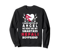 Funny Smartass Nepali Boyfriend Nepal Flag Sudadera